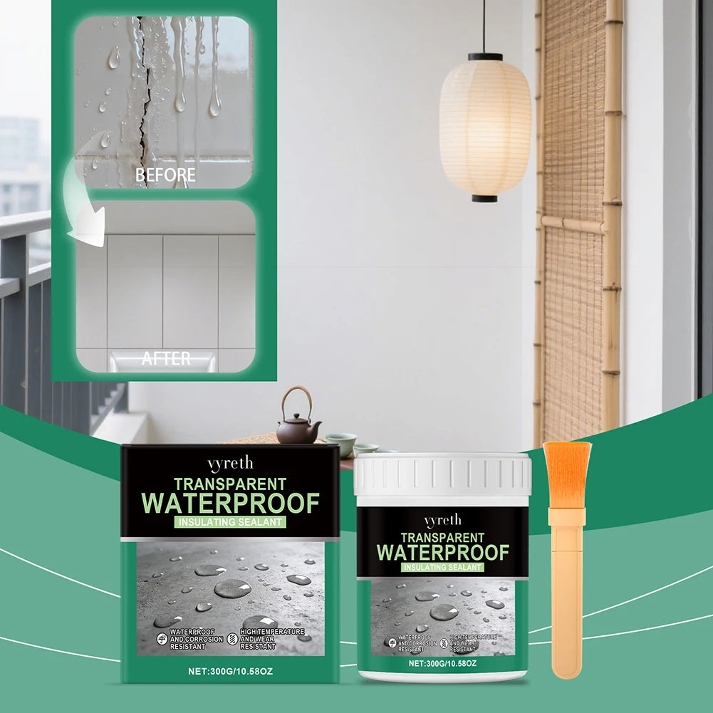 Transparent Waterproof Adhesive Glue,Quick Dry Clear Adhesive For Window Frame Gaps Bathroom Tile,Roofs Leak Repair Sealing Glue Peaceful Pleasures Health and Wellness