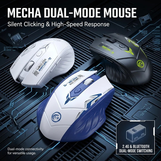 Bluetooth 5.4 Mouse Dual-Mode 2.4G Wireless Mouse 6 Buttons Gaming Mouse Office Silent Mice Rechargeable Mouse For PC Laptop Peaceful Pleasures Health and Wellness