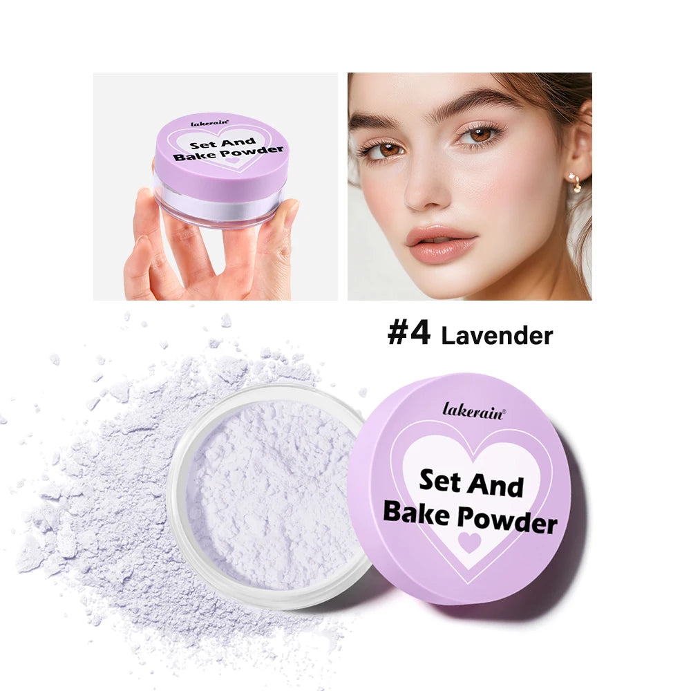 Lakerain Loose Setting Powder – Matte Oil Control, All Skin Types