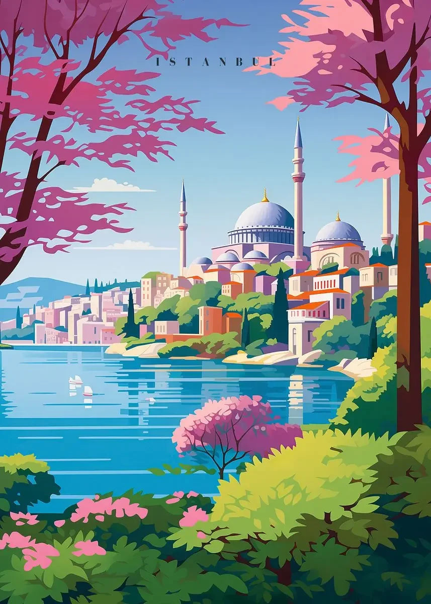 World Cities Canvas Wall Art – Venice, Rome & Istanbul Print