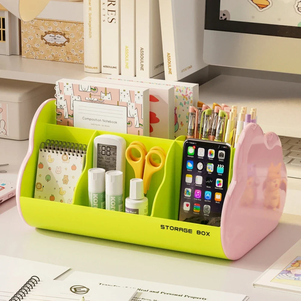 Cloud-Shaped Desk Organizer | Multi-Compartment Storage Box