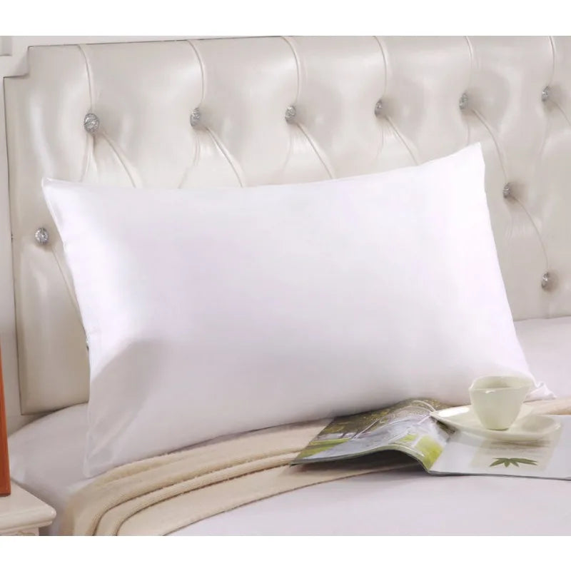 22 Momme 100% Mulberry Silk Pillowcase - Double Sided Solid Pure Silk Pillow Cover with Hidden Zipper - Grade 6A Luxury Bedding Peaceful Pleasures Health and Wellness