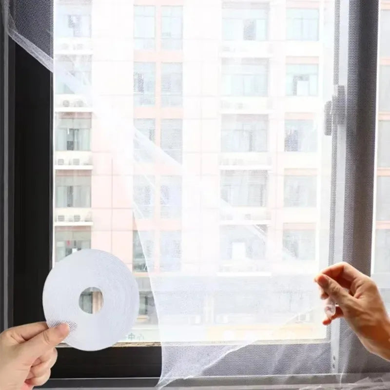 Self-Adhesive Mosquito Window Screen – Hook & Loop Bug Mesh