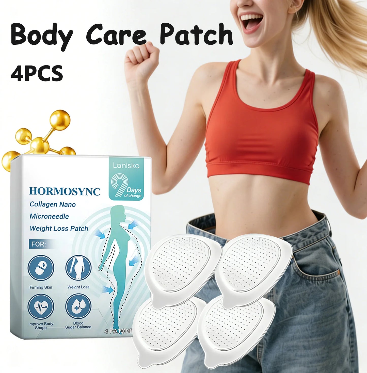0.2mm Nano Microneedle Body Patch – Hydrating & Firming Women