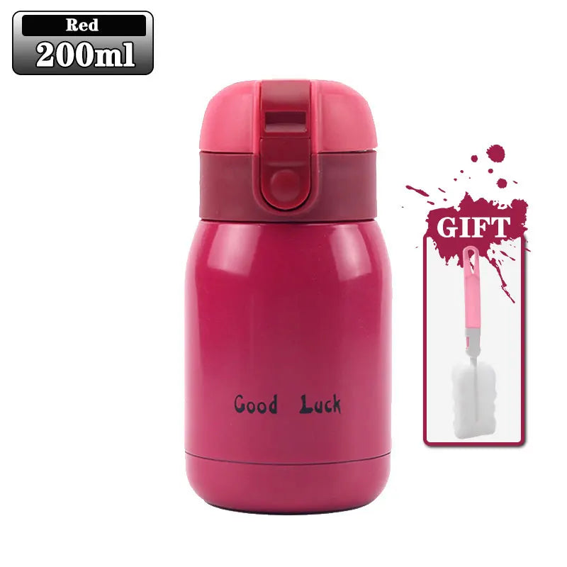200ml Kids Flip-Top Vacuum Thermos | Stainless Steel Flask