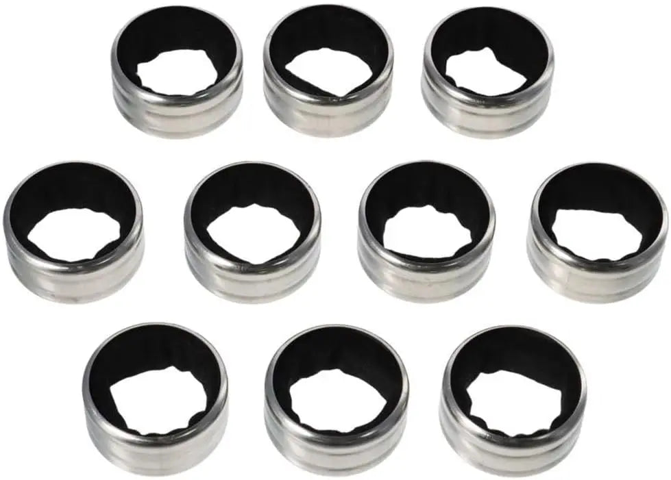 Stainless Steel Wine Bottle Collars Classy Wine Collar Drip Rings Simple and Durable Wine Drop Stoppers with Velvet Felt Inside Peaceful Pleasures Health and Wellness 10pcs Black