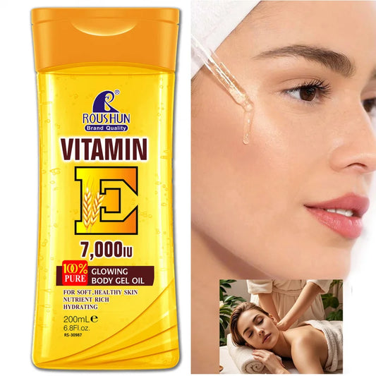Roushun Vitamin E Body Oil 200ml – Moisturizing Skin Oil Vitamin E Body Oil Oasis Select