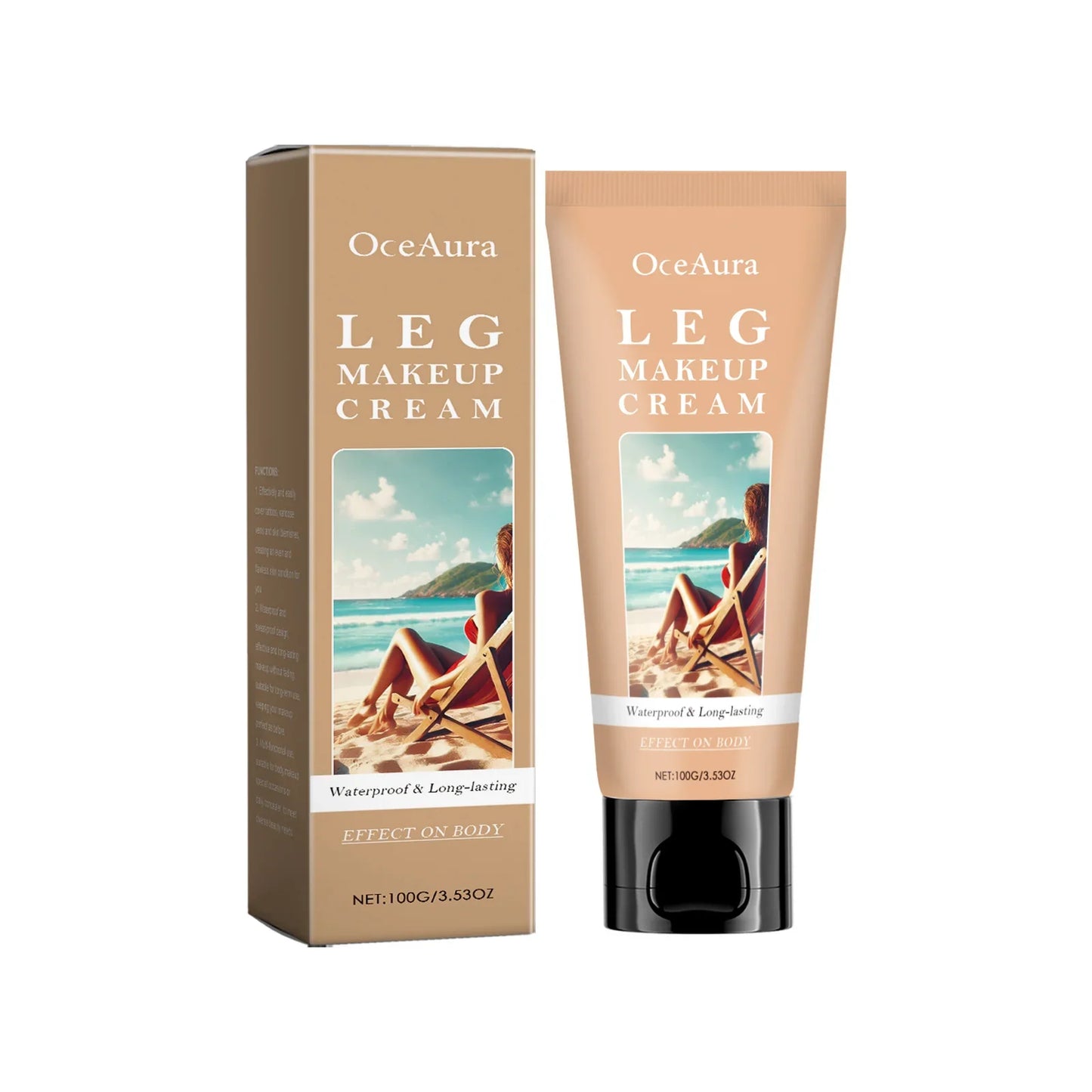 OceAura Leg Makeup Cream – Waterproof Body Concealer Foundation