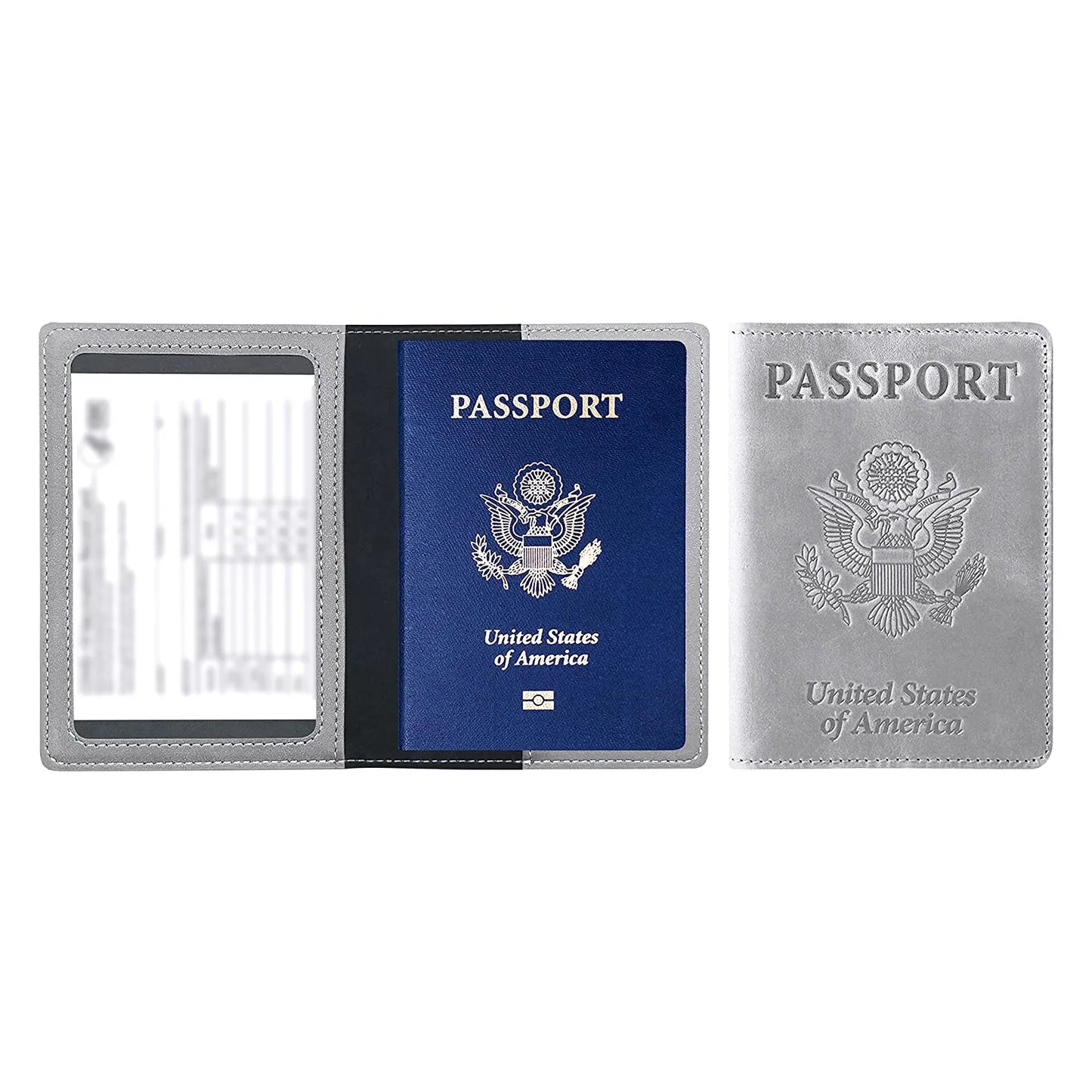 Leather Passport Cover & Card Holder Wallet – Unisex Travel