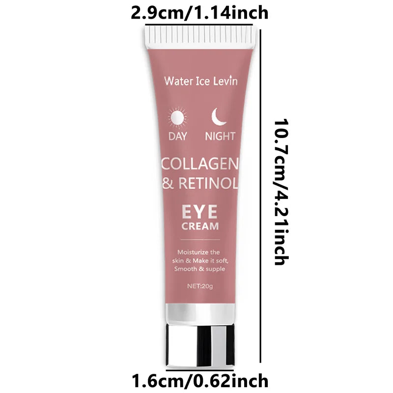 Collagen Retinol Eye Cream | Day & Night Formula | Firms & Hydrates 20g Peaceful Pleasures Health and Wellness