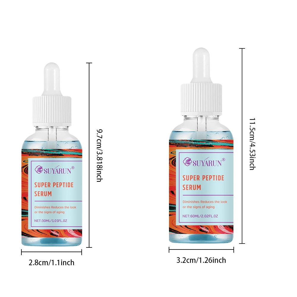 SUYARUN Super Peptide Blue Serum - Advanced Anti-Aging & Firming | Brightening & Elasticity Boost | Intensive Repair Serum. Peaceful Pleasures Health and Wellness