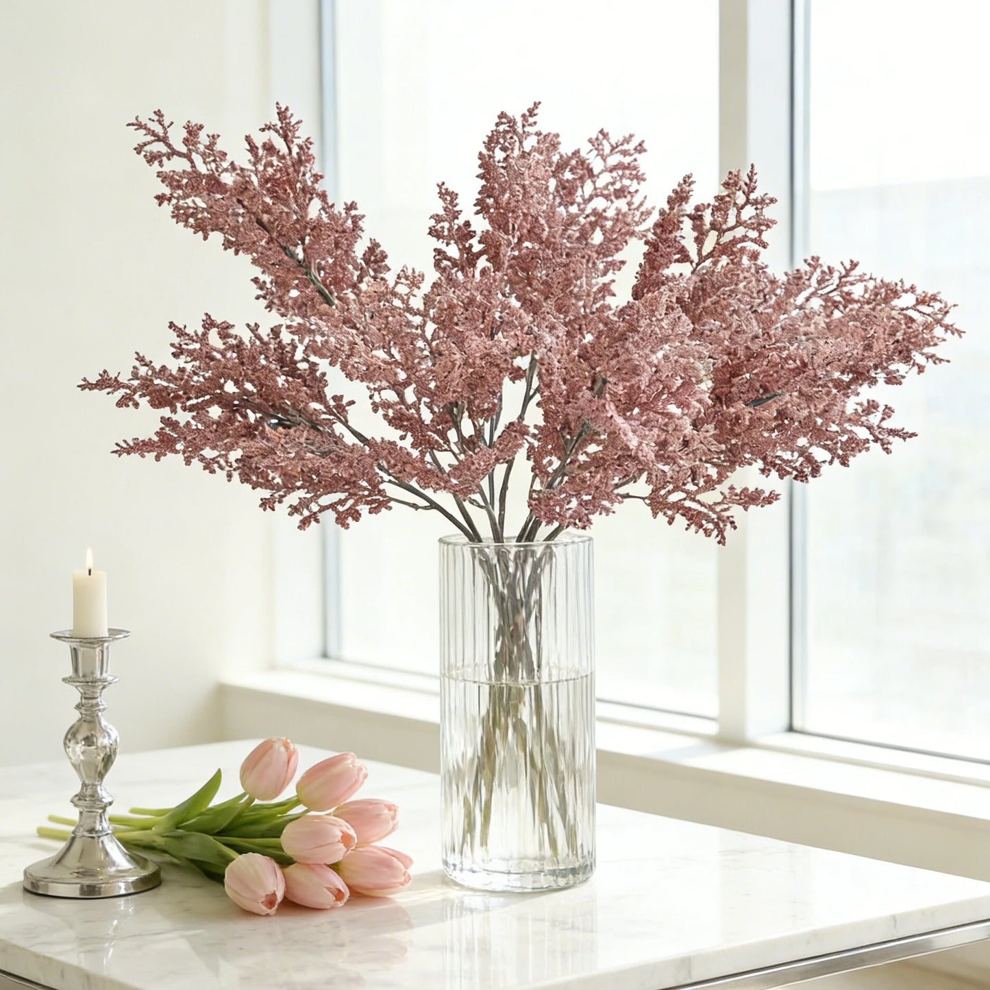Artificial Silk Plant Grass Stems – Wedding & Home Vase Decor