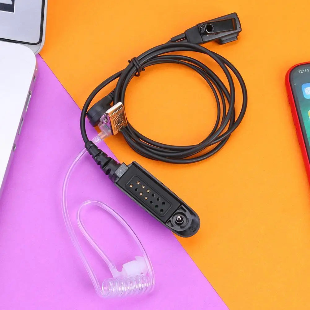 Air Acoustic Tube PTT Earpiece Headset for Motorola GP380 GP340
