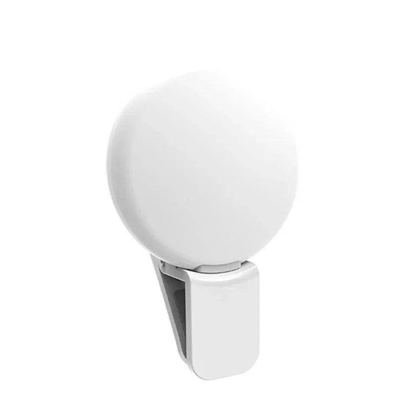 Mini LED Selfie Ring Light Clip-On Fill Light for Phone