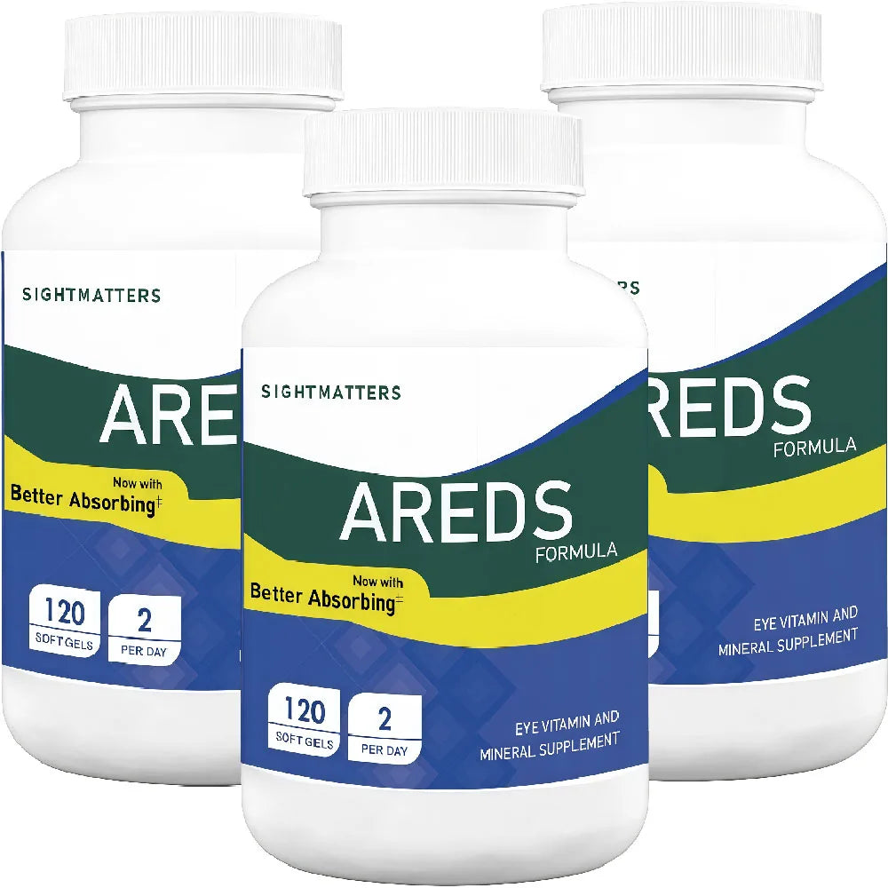 AREDS Eye Vitamins – Lutein, Zeaxanthin, Zinc, Copper, Vitamins A, C & E – 120 Mini Softgels