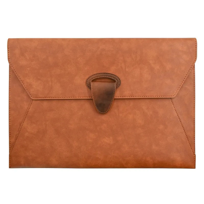 Vintage Brown A4 Faux Leather Portfolio Folder | Magnetic Snap