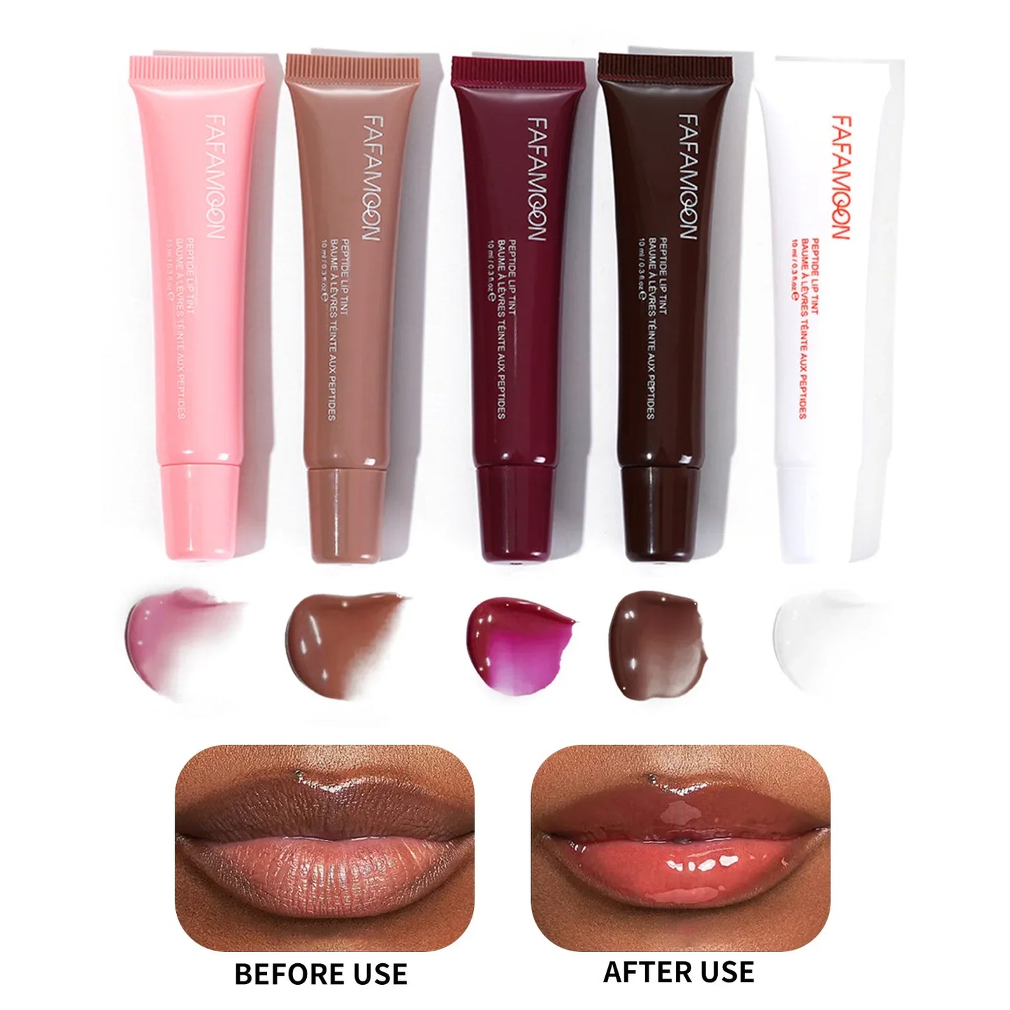 Fafamoon Mirror Lip Gloss & Lip Oil | Nude Brown Plumping Gloss