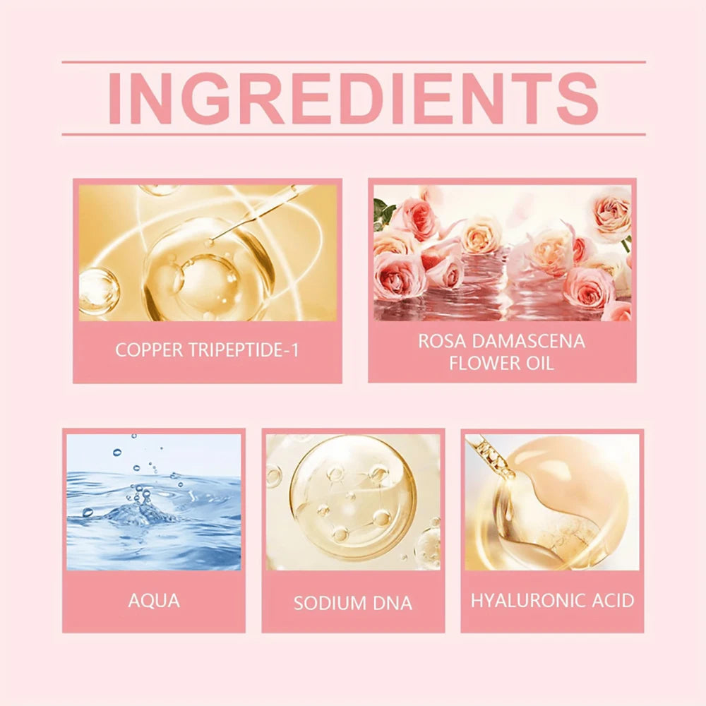 SUYARUN Professional Anti-Aging Rose Serum Essence for Face, Brightening & Even Skin Tone, Organic Rose Extracts. Peaceful Pleasures Health and Wellness