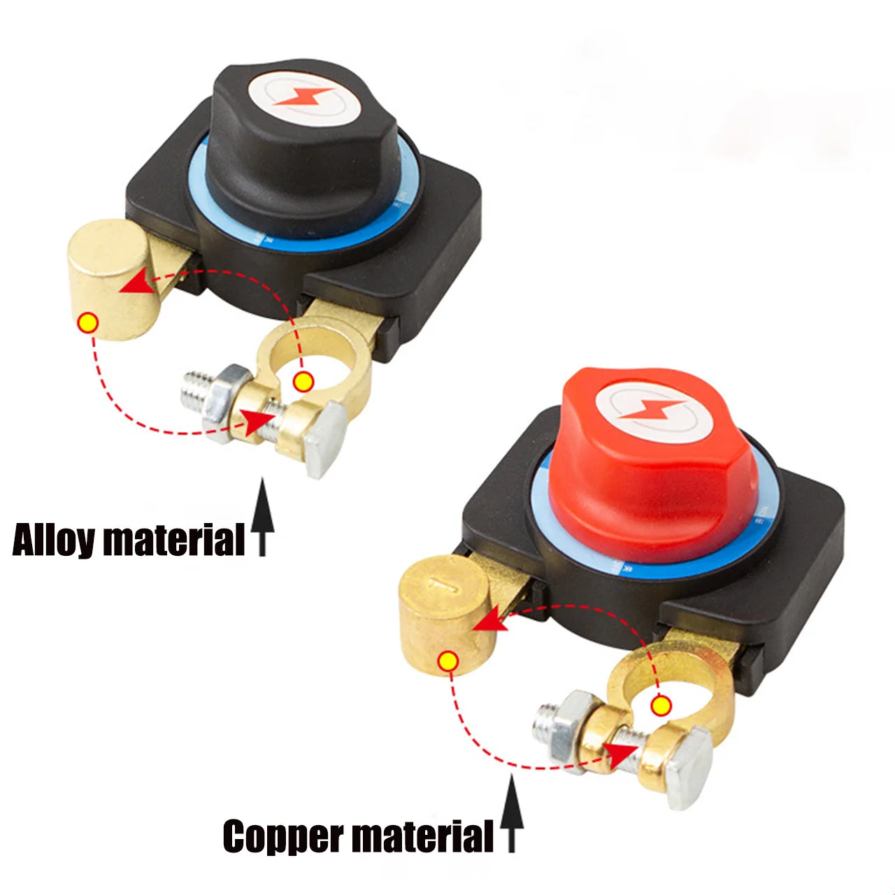 Car Battery Disconnect Switch | Copper Circuit Breaker 12V-24V