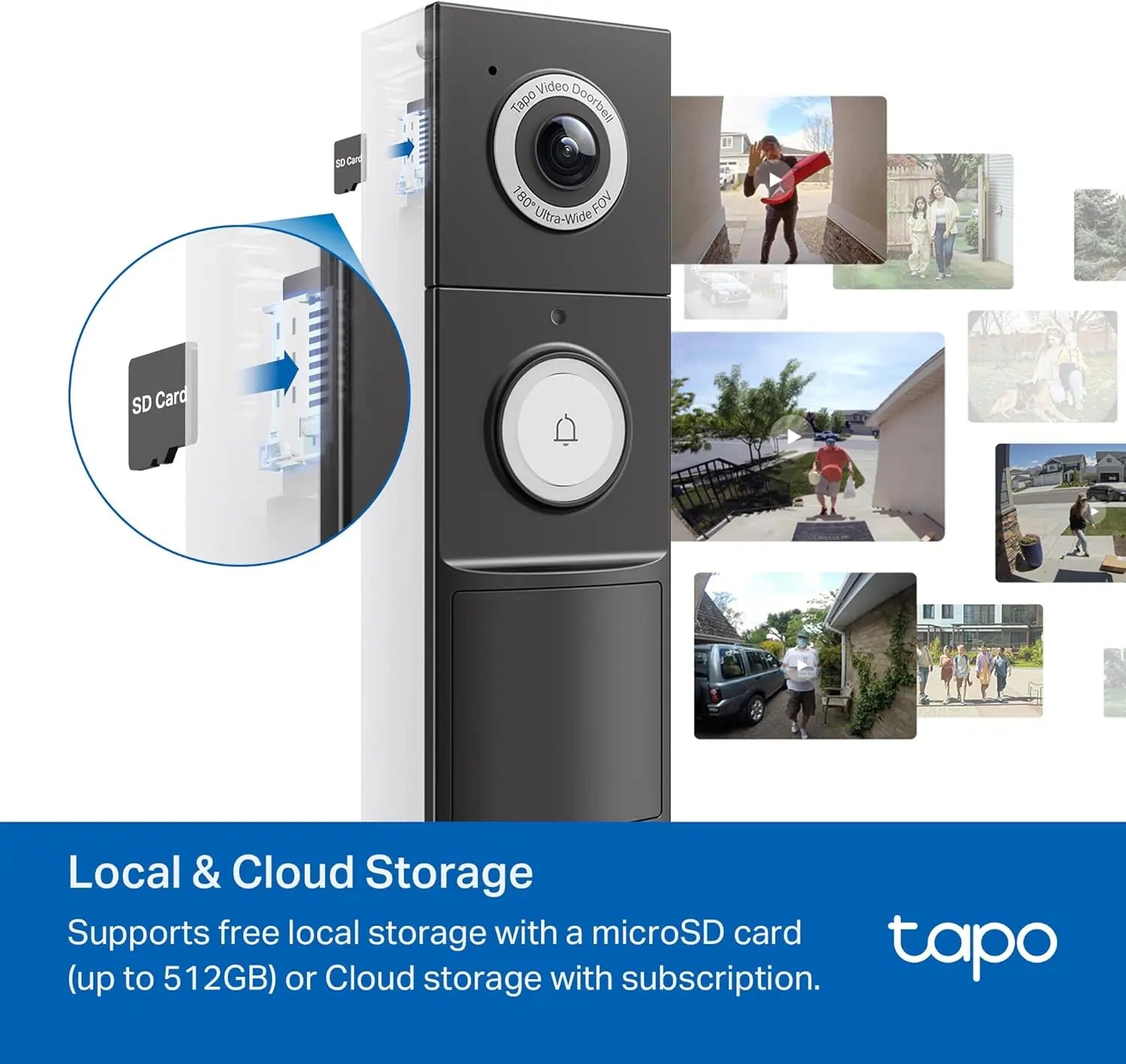 2K Smart Video Doorbell – 180° View, AI Detection, Local Storage Peaceful Pleasures Health and Wellness