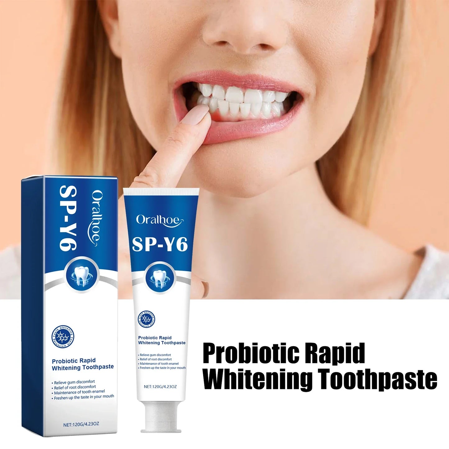 Oralhoe Probiotic Whitening Toothpaste – Fresh Breath 120g