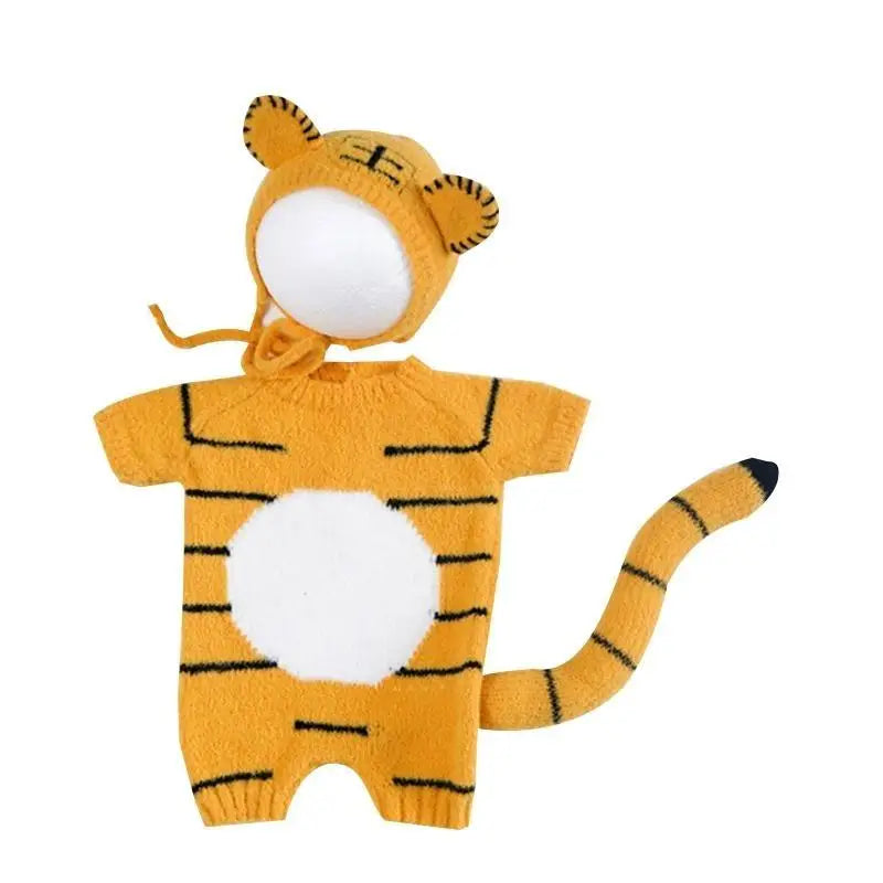 Crochet Newborn Photography Props Baby Costume Photoshoot Outfit