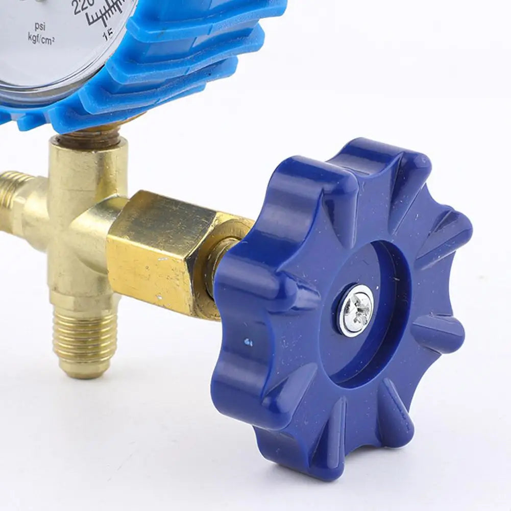 Air conditioner refrigerant pressure gauge service kit for for R22 and R134a with adapter hose with adapter Peaceful Pleasures Health and Wellness