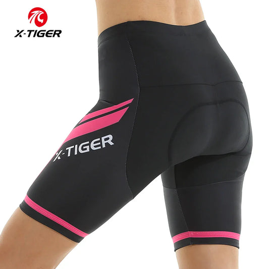 X-Tiger Women's MTB Cycling Shorts – 5D Padded Breathable Lycra Women's Cycling Shorts Oasis Select