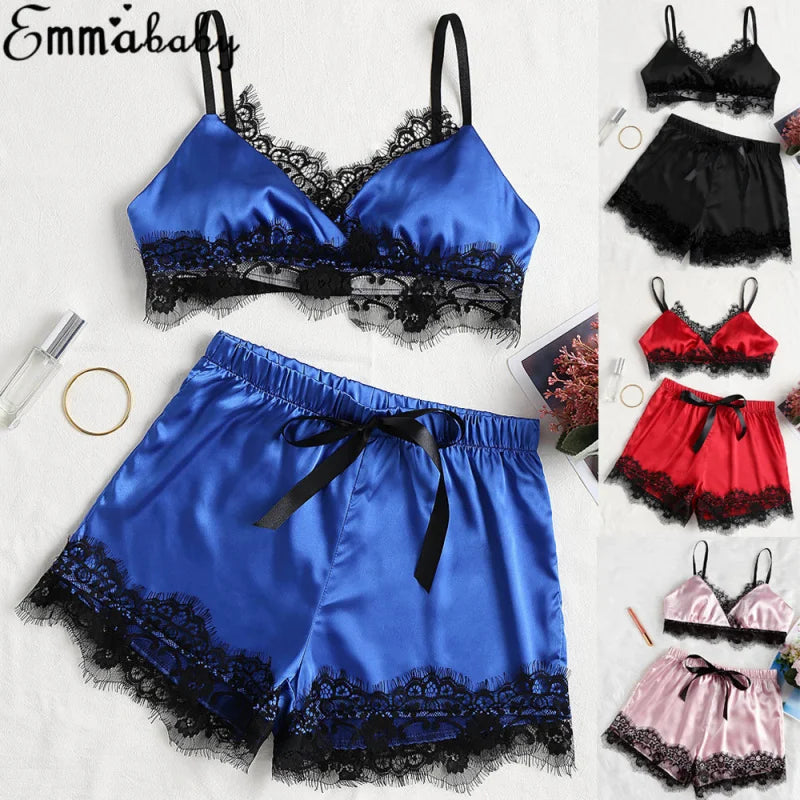 Women's Sheer Voile Babydoll Pajama Set | Elegant Sleepwear