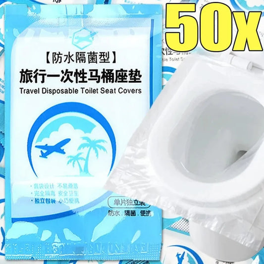 Disposable Toilet Seat Covers – Waterproof Travel Protector Disposable Toilet Cover Peaceful Pleasures Health and Wellness