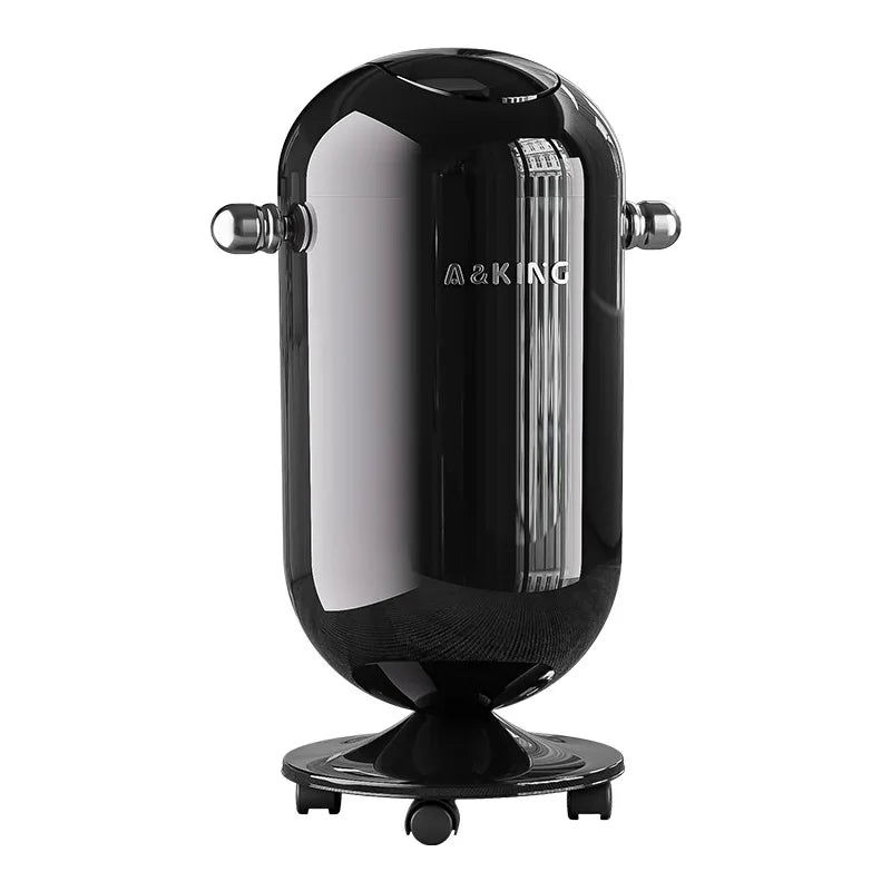Touch-Free Stainless Steel Trash Can | Large Floating Lid Bin