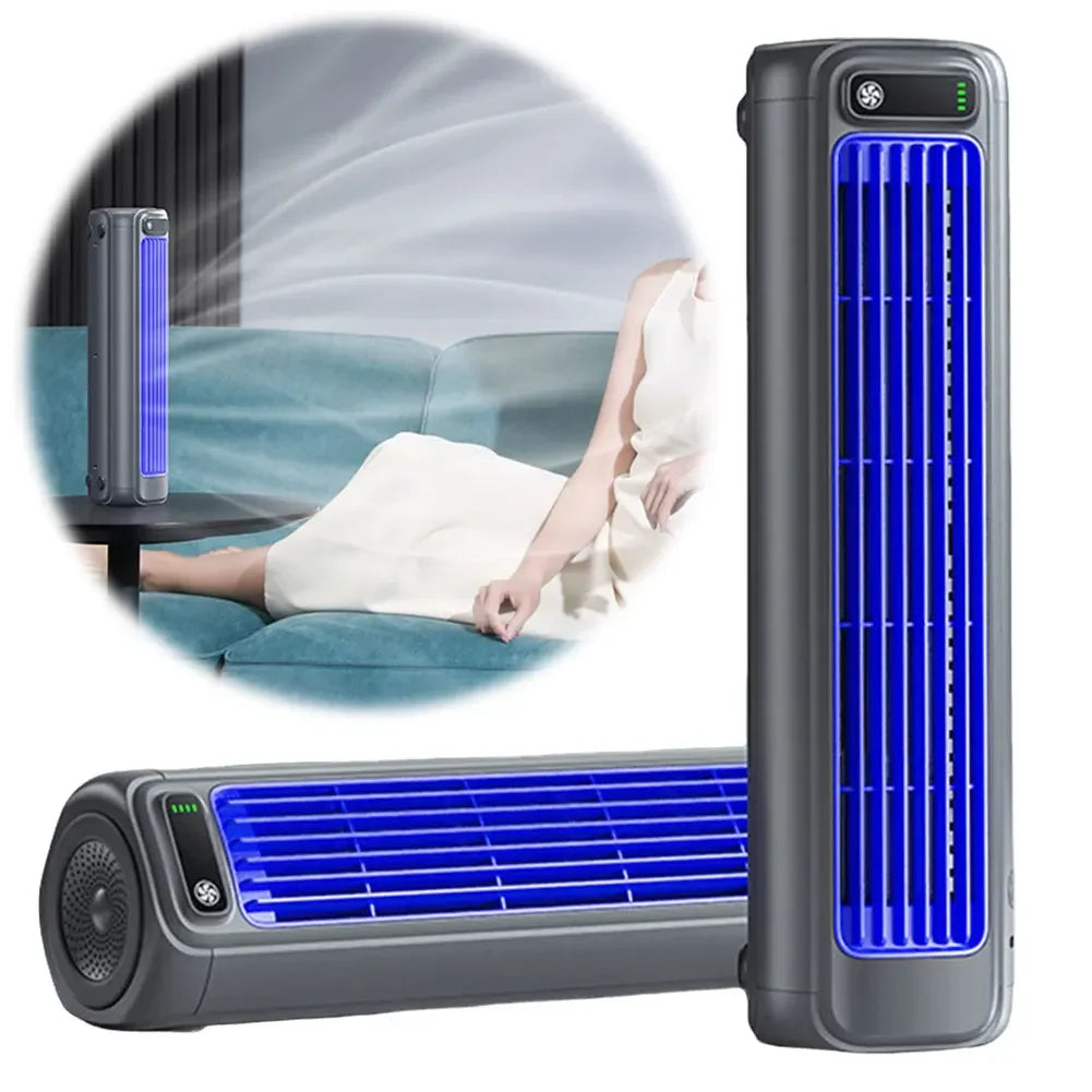 Portable USB Tower Fan – 3 Speeds, Quiet & Leafless Design Peaceful Pleasures Health and Wellness