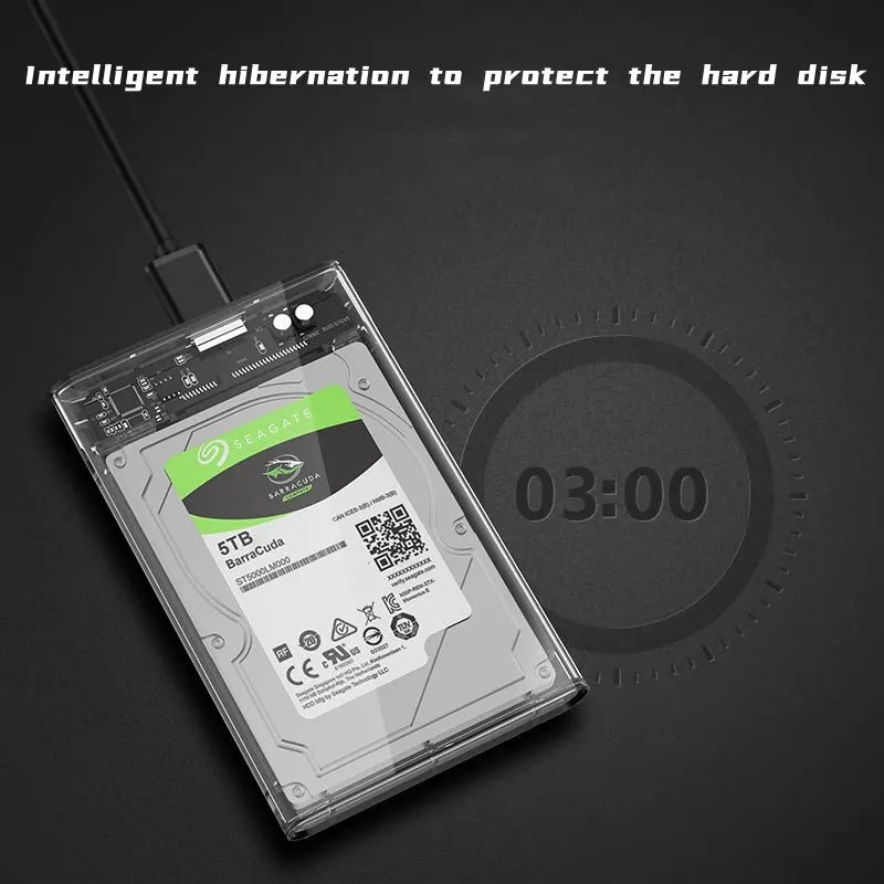 Harddisk Boxs USB 3.0 to SATA III Hard Disk Case 2.5 Inch HDD SSD Shell External Enclosure Hard Drive Disk Box External HDD Case Peaceful Pleasures Health and Wellness