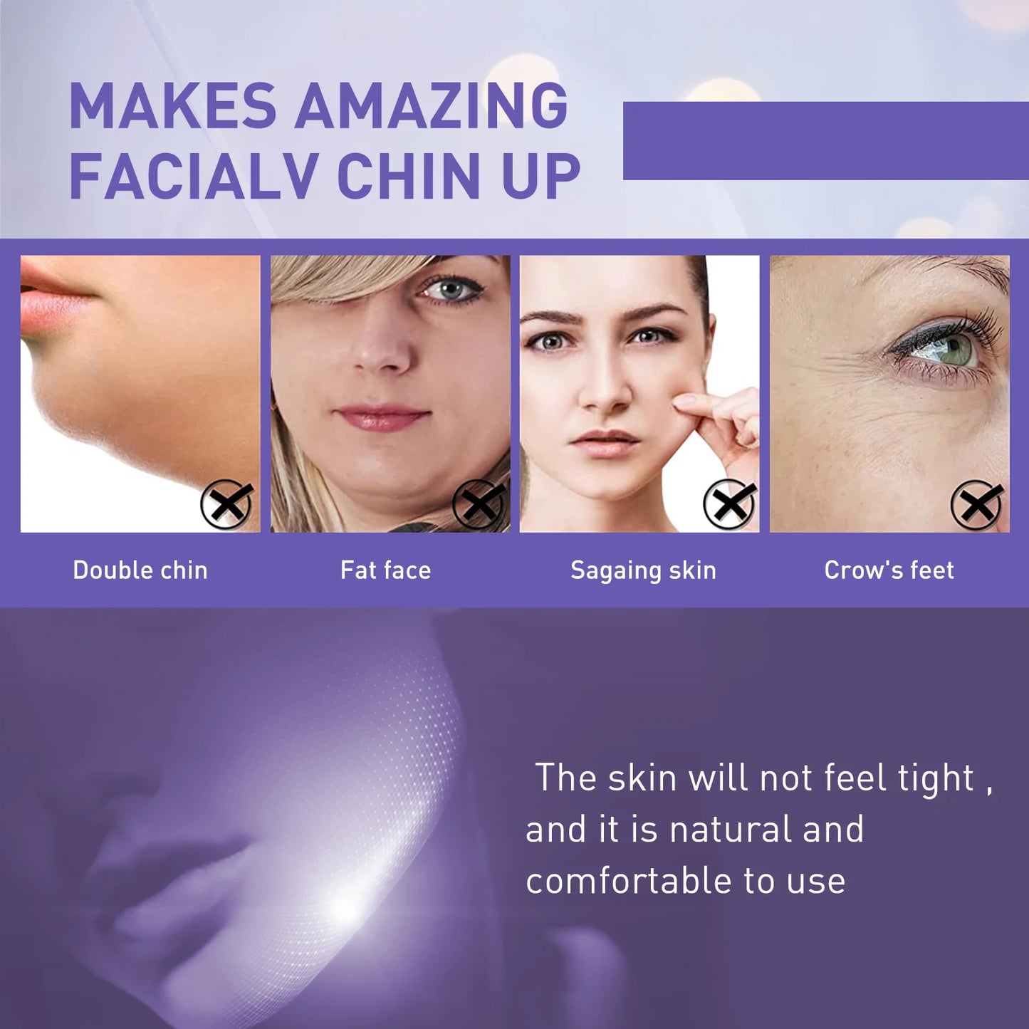 Jaysuing V-Shaped Thin Face Stickers Slim Anti Wrinkle Enhancing Tightening Facial Lift Up Neck Eye Double Chin Skin Care Makeup Peaceful Pleasures Health and Wellness