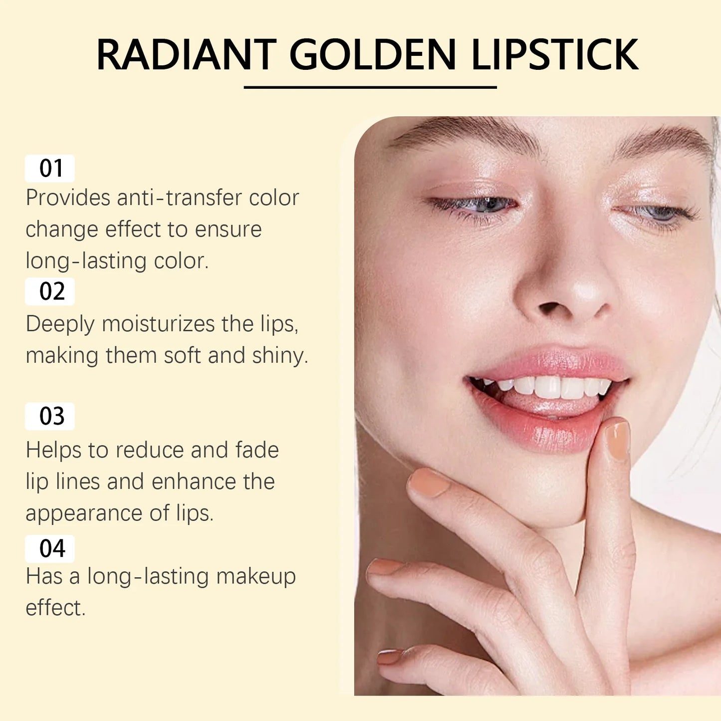 Gold Foil Lip Balm – Hyaluronic Acid, Vitamin E & Gold