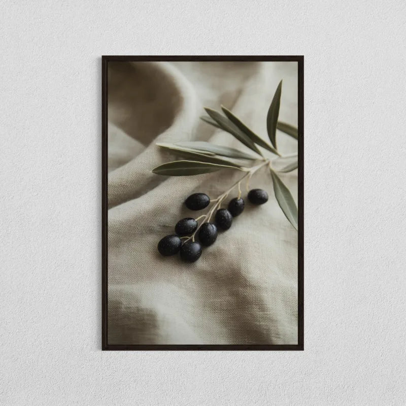 Minimalist Olive Tree Canvas Wall Art | Mediterranean Decor