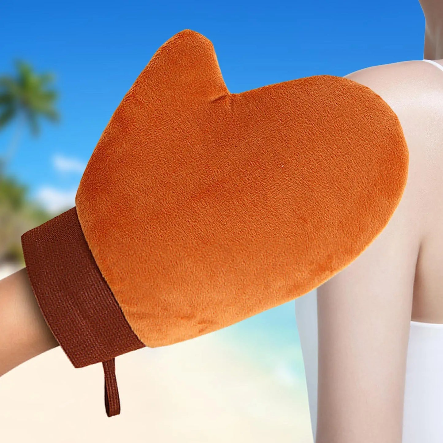 Double-Sided Self-Tanning Mitt | Streak-Free Glove Applicator Self-Tanning Mitt Peaceful Pleasures Health and Wellness