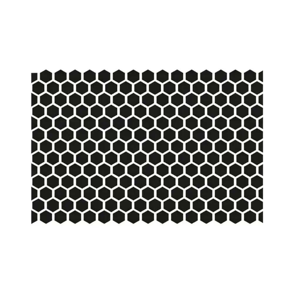 Honeycomb Matte Black Car Window Vinyl Sticker – 75×50cm