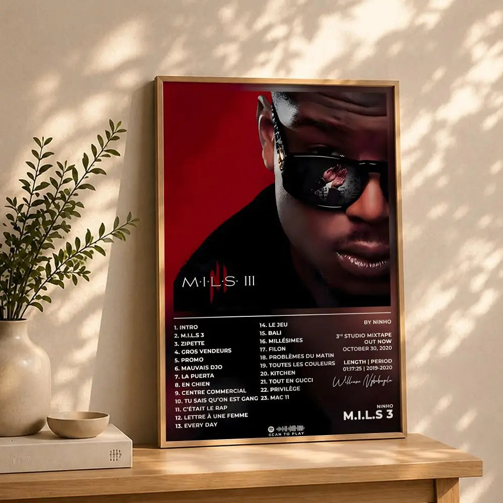 Rapper N-NinhoS HD Self-Adhesive Waterproof Wall Art Poster Wall Art Poster Peaceful Pleasures Health and Wellness