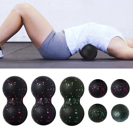 EPP 8cm Peanut Balls Body Massage Fascia Ball High Density Muscle Relaxation Lacrosse Fitness Yoga Myofascia Ball Relieve Pain Peaceful Pleasures Health and Wellness