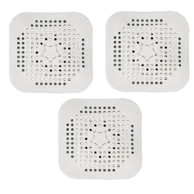 3PCS Drain Hair Catcher Filter Sink Anti-blocking Strainer Bathtub Shower Floor Silicone Stopper Cover Kitchen Bathroom Accessor Peaceful Pleasures Health and Wellness