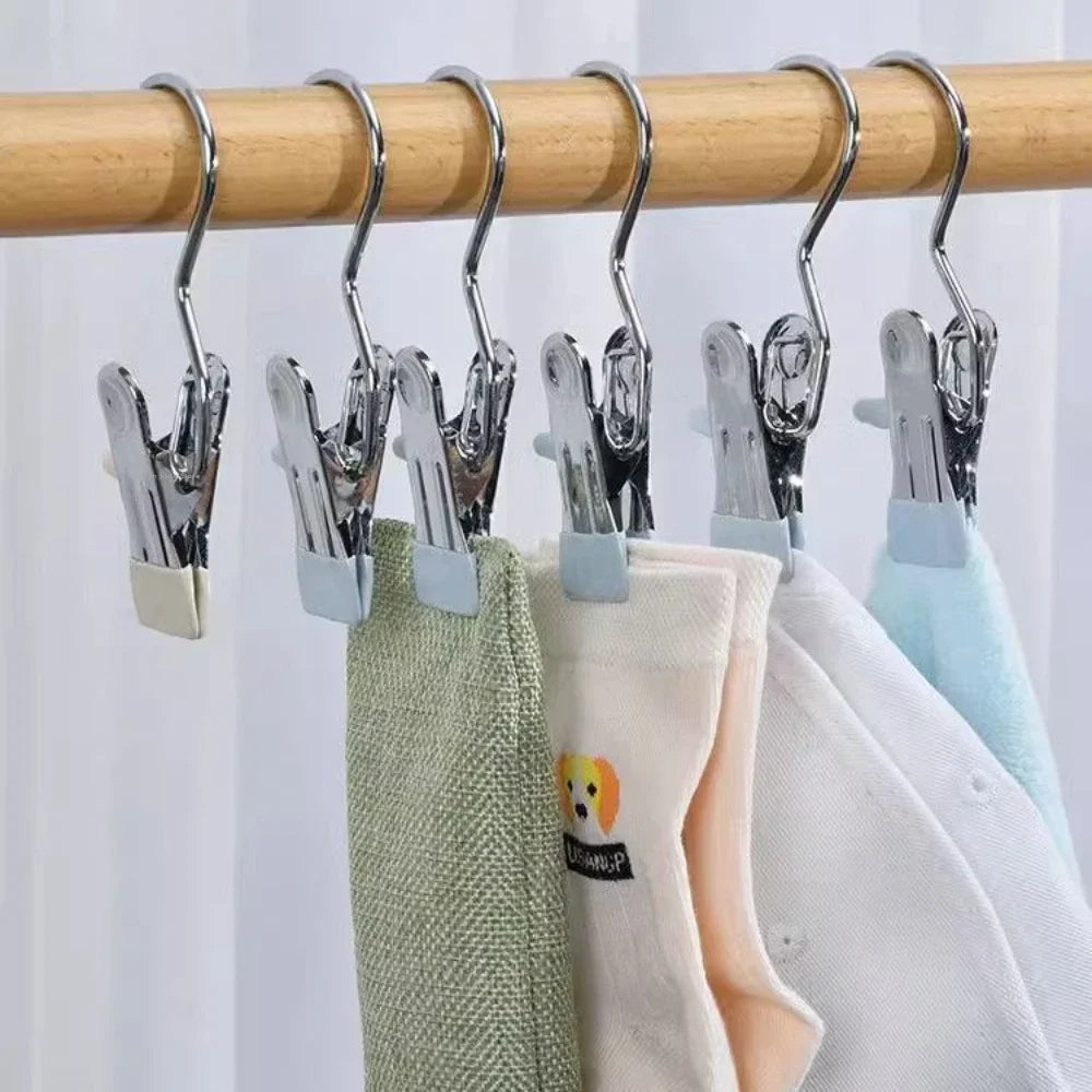 Wardrobe Wardrobe Organizer Clothes Laundry Portable Hangers Stainless Steel Clothespins Assembly Closet for Clothes Hanger Home Peaceful Pleasures Health and Wellness
