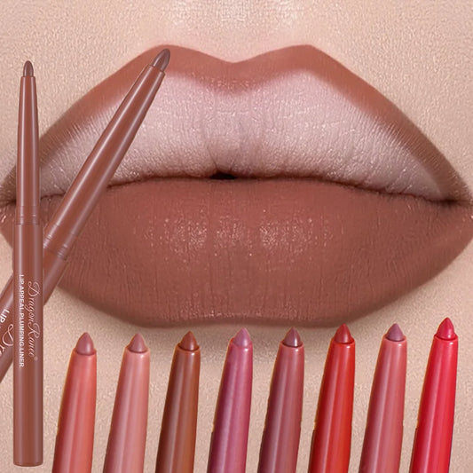 Dragon Ranee Matte Lip Liner Pencil – Waterproof, 12 Colors Lip Liner Pencil Peaceful Pleasures Health and Wellness