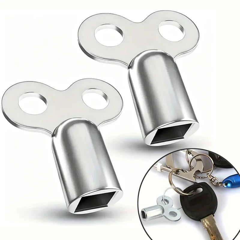 1 Zinc Alloy Radiator Key Bleeding Air Radiators Square Socket Vent
