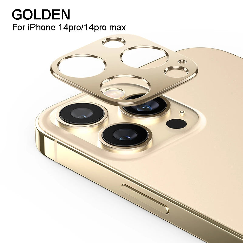 Aluminum Alloy Metal Lens Ring Accessories iPhone15 Pro Max Camera Protector iphone Accessories iphone 15 Pro Max Case Peaceful Pleasures Health and Wellness Gold for iPhone14Pro