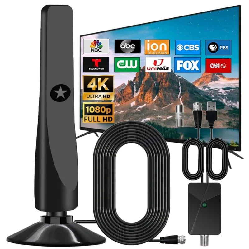 Indoor Digital TV Antenna HDTV – DVB-T & ATSC Compatible