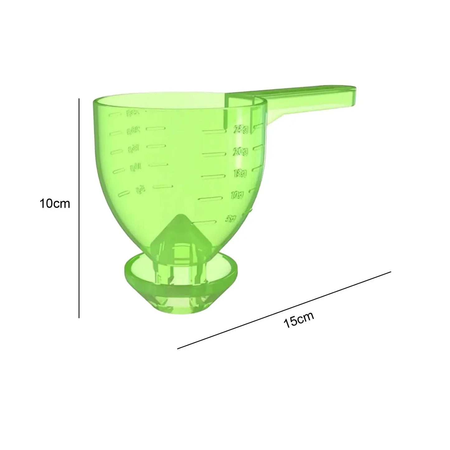 Convenient Measuring Scoop Kitchen Tool Measuring Scoop New portable leak proof measuring spoon with anti overflow function Peaceful Pleasures Health and Wellness green