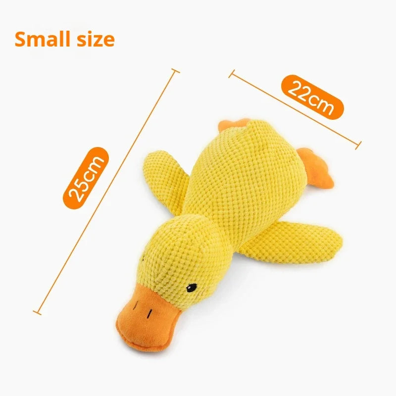 Plush Duck Dog Toy – Squeaky, Bite-Resistant Chew Toy