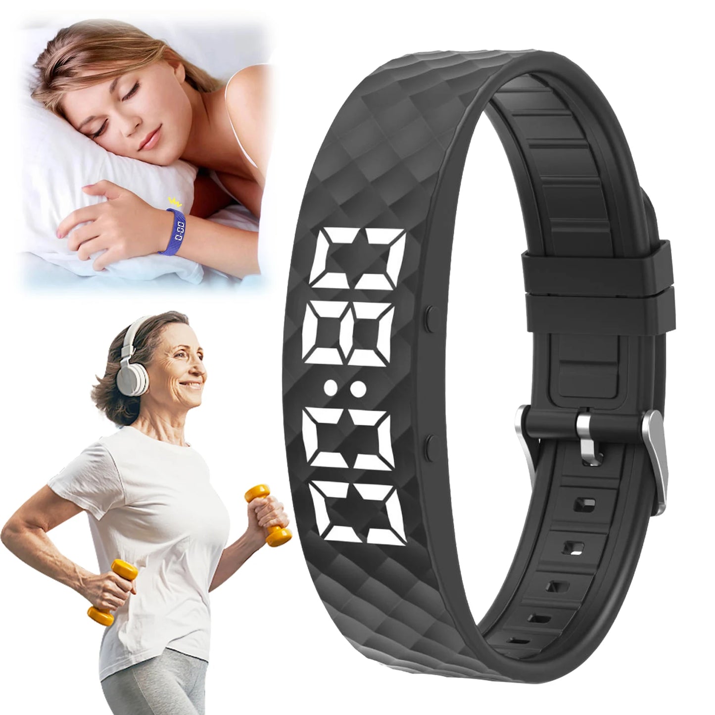 VODOOL Silent Vibration Alarm Watch | 45-Day Battery Life