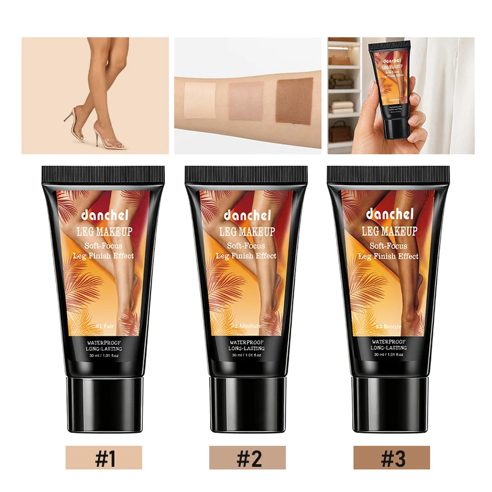Leg Makeup 30ml Medium Airbrush Leg Effect Body Foundation Waterproof Sweatproof Cover Scars Varicose Veins Tattoo Even Skin Peaceful Pleasures Health and Wellness